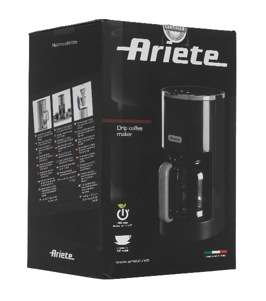 Кофеварка капельная Ariete 00M139401AR0 белый, молотый, 1,2 л., 900 Вт
