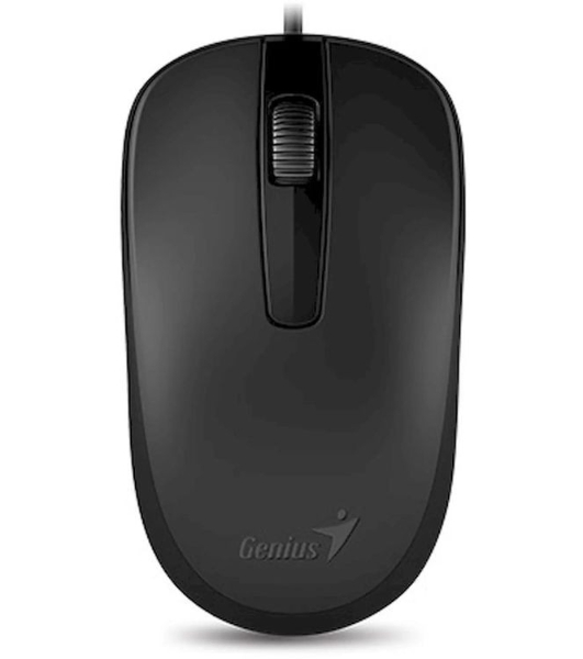Мышь проводная Genius DX-120 черный, 1000 dpi, USB, кнопки - 3