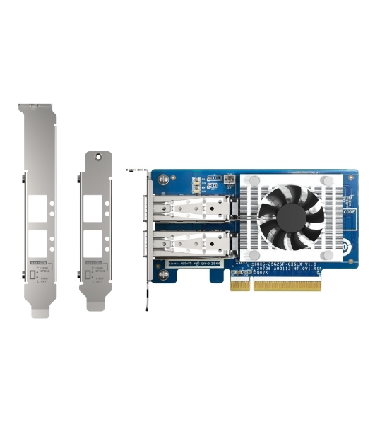 Двухпортовая сетевая карта QNAP Expansion Card 25 GbE SFP28, PCIe Gen4 x8