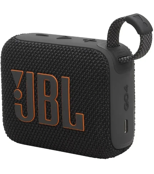 Колонка порт. JBL Go 4 черный/оранжевый 4.2W 1.0 BT