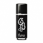 Флешка USB Smartbuy 64 Gb USB Smartbuy Glossy series черный (SB64 GbGS-K), фото 1