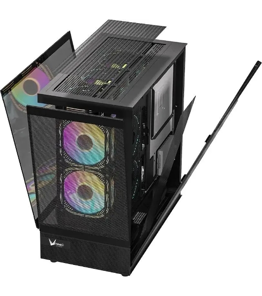 Компьютерный корпус AeroCool/Formula Crystal Z8 черный без БП ATX 9x120мм 7x140мм 1xUSB2.0 1xUSB3.0 1xUSB3.1 audio bott PSU
