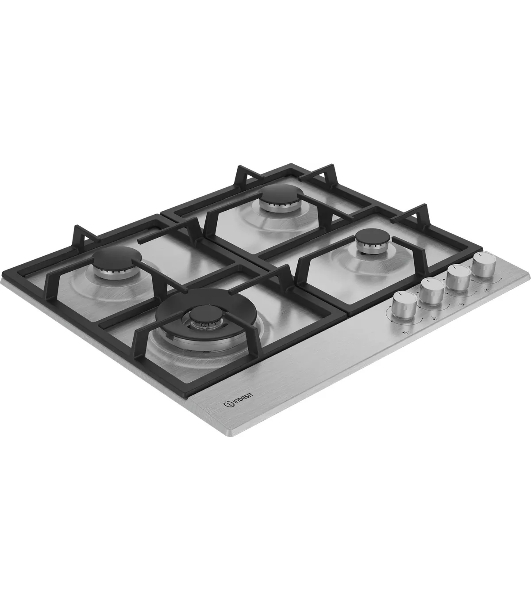 Газовая варочная панель Indesit THPM 642 W/IX/I, нержавеющая сталь