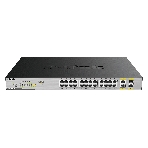 Коммутатор D-Link DGS-1026MP/B2A, 24×1 Гбит/с + 2×1 Гбит/с Combo, неуправляемый, фото 1