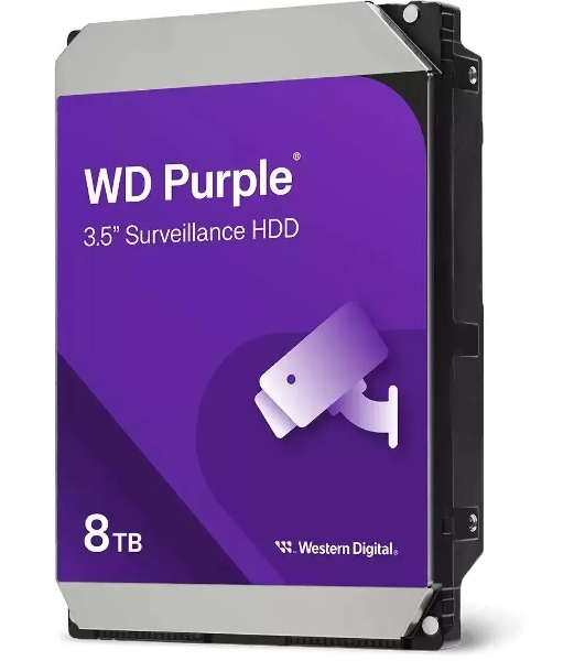 Жесткий диск Western Digital 8Tb Purple SATA III, 5640- rpm, 256Mb, 3.5'