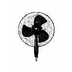 Вентилятор Oasis VF-50PB чёрный, напольный, 50 Вт, 3 скорости, 40 см (2 шт в упак.), фото2