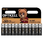 Элемент питания алкалиновый AA/LR6 (блист. 12шт) Professional Opticell 5052005, фото 1