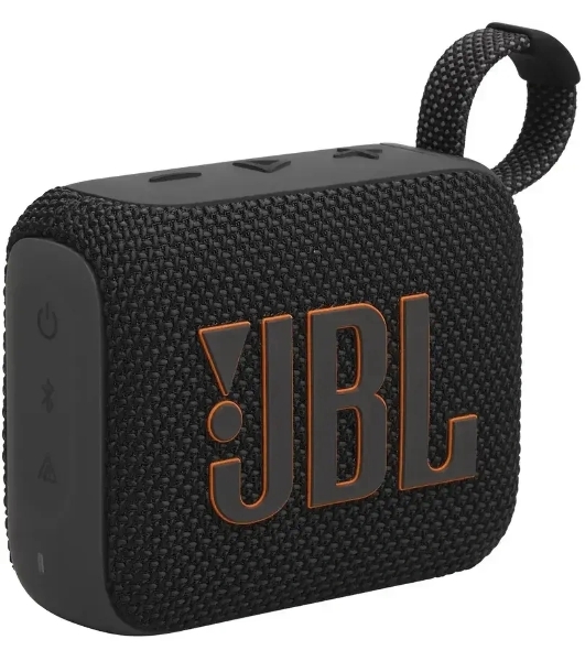 Колонка порт. JBL Go 4 черный/оранжевый 4.2W 1.0 BT