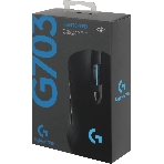 Мышь игровая Logitech G703 Lightspeed черная, сенсор 100-25600dpi (Hero25K), беспроводная 2.4GHz + USB 1,8м, 5 программируемых кнопок + колесо прокрутки, RGB-подсветка, под правую руку, фото26