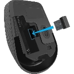 Мышь беспроводная Defender Tiana MB-055 черный, 1000 dpi, радиоканал, USB, кнопки - 3, фото10