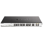 Коммутатор D-Link DGS-1210-28MP/F, 24×1 Гбит/с + 4×1 Гбит/с Combo, настраиваемый, фото 1