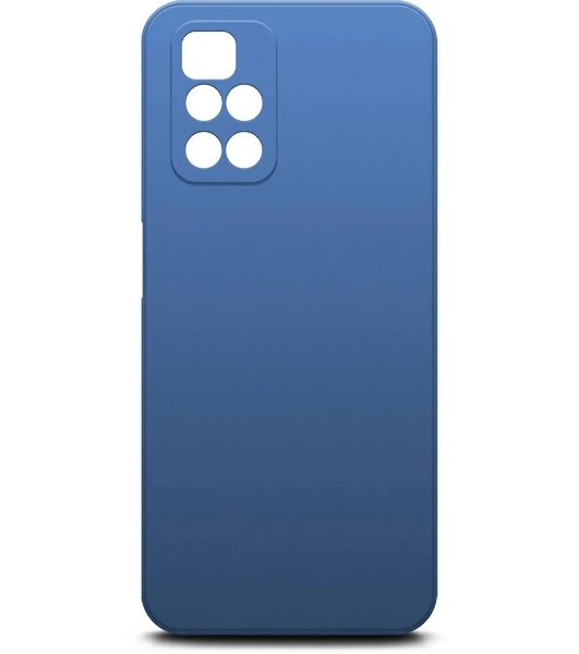 Чехол (клип-кейс) BORASCO Microfiber Case, для Xiaomi Redmi 10, синий