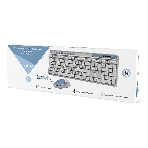 Комплект клавиатура+мышь Smartbuy 107AG беспроводной, USB, 1200 DPI, бело-голубой, фото4