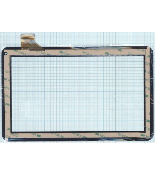 Сенсорное стекло (тачскрин) WJ608-V1.0 (V2.0), черное