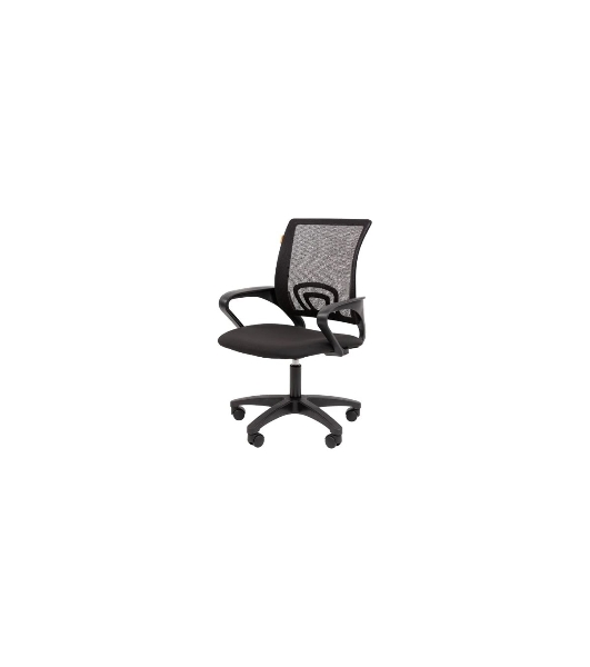 Кресло Chairman 696LT N TW-01 черный, ткань, 120 кг, механизм качания