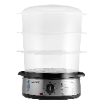 Пароварка Centek CT-1457 серебристый, 9 л, ярусы - 3, 800 Вт, механическое, фото 1