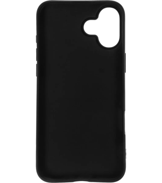 Чехол (клип-кейс) BoraSCO для Apple iPhone 16 Plus Silicone Case черный (73521)