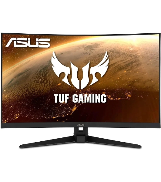 Монитор 31.5' ASUS TUF Gaming VG328H1B VA 1920x1080, 165 Гц, 1 мс (MPRT), изогнутый экран (1500R), 16:9, 250 кд/м², HDMI 2.0, VGA, 3.5 Jack, динамики (2x2 Вт), FreeSync Premium, черный