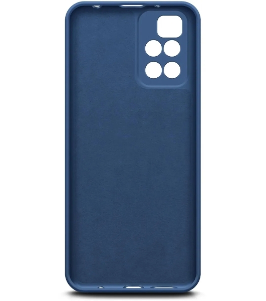 Чехол (клип-кейс) BORASCO Microfiber Case, для Xiaomi Redmi 10, синий