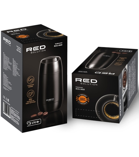 Кофемолка Red Solution RCG-1610 220Вт сист.помол.:ротац.нож вместим.:50гр черный