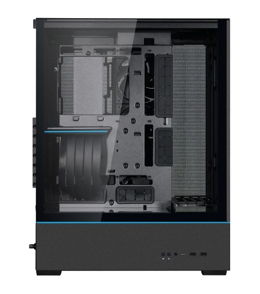 Компьютерный корпус MidiTower Lian Li SUP 01 черный RGb (ATX, без БП, ARGb, 2xUSB3.2 Type-A + USB3.2 Type-C) (G99.SUP01X.00)