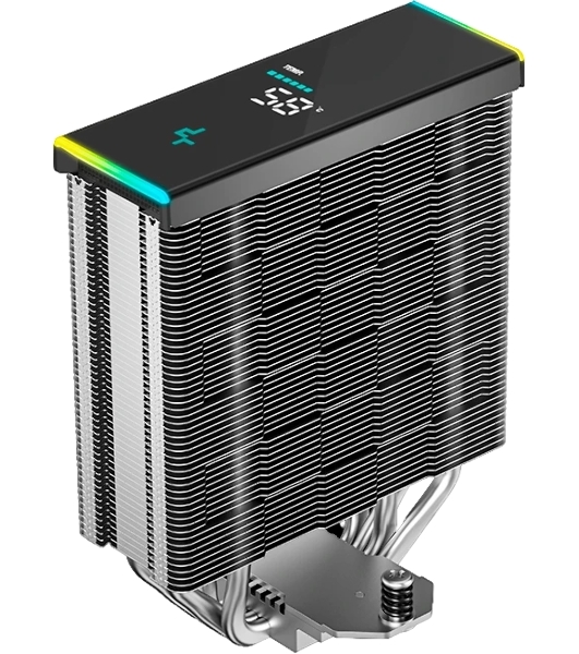 Устройство охлаждения(кулер) Deepcool AK400 Digital SE Soc-AM5/AM4/1200/1700/1851 черный 4-pin 19-28dB Al+Cu LCD 220W 812gr Ret (R-AK400-BKADMN-GJD)