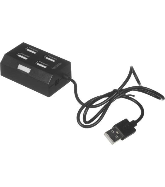 USB-концентратор Buro BU-HUB4-U2.0, USB 2.0, USB 4 порта, USB