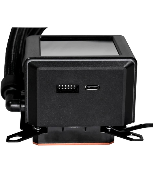 Система жидкостного охлаждения Lian Li GA II LCD 360 Black, 360 мм, 3x120 мм, 300-2450 об/мин, 30 дБ, 4-pin PWM, ЖК-дисплей, ARGB, черный