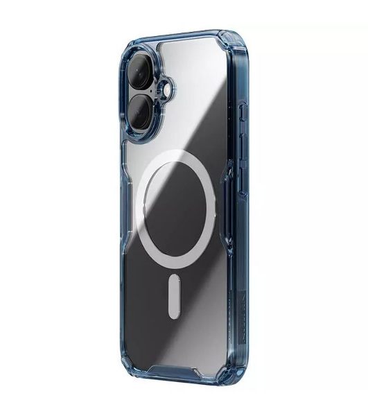 Чехол Nature TPU Pro Magnetic Case, синий, (AP iP16 Plus)