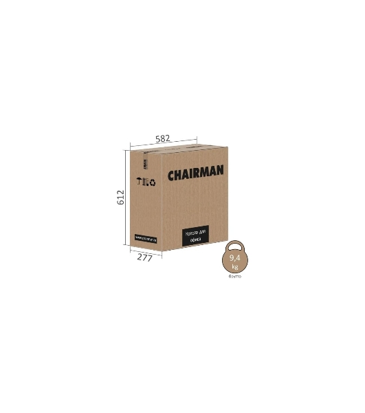 Кресло Chairman 696LT N TW-01 черный, ткань, 120 кг, механизм качания