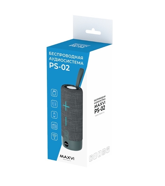 Беспроводная колонка Maxvi PS-02 grey
