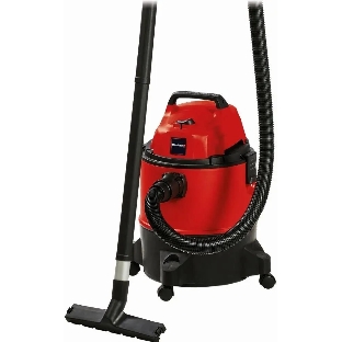 Строительный пылесос Einhell TC-VC 1825 (2342430) красный, 1250 Вт, уборка сухая/влажная, пылесборник мешок/контейнер, 25 л