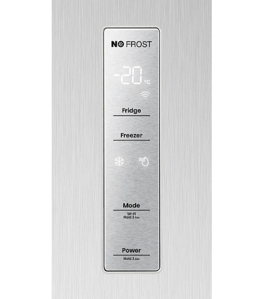 Холодильник Hisense RT641N4ACE серый, двухкамерный, 366/169, морозилка снизу, No Frost