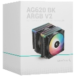 Кулер для процессора DEEPCOOL AG620 BK ARGB V2 черный 120мм алюминий+медь 1850rpm 29.4db 4-pin 260W 157мм, фото2