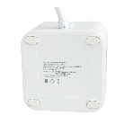 Сетевой фильтр Cablexpert Cube CUBE-3-U4-W-1.5, 3 р, 10А, 4хUSB, 1.5 м, ур.защиты 4+, белый, коробка, фото2
