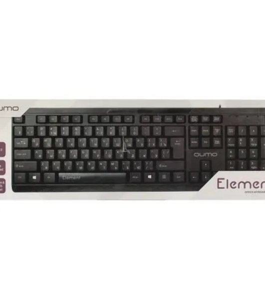 Клавиатура Qumo Office Element K65 проводная, USB Type-A, чёрный