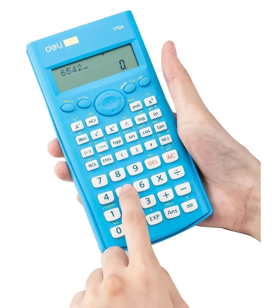 Калькулятор научный Deli E1710A/BLU синий 10+2-разр.