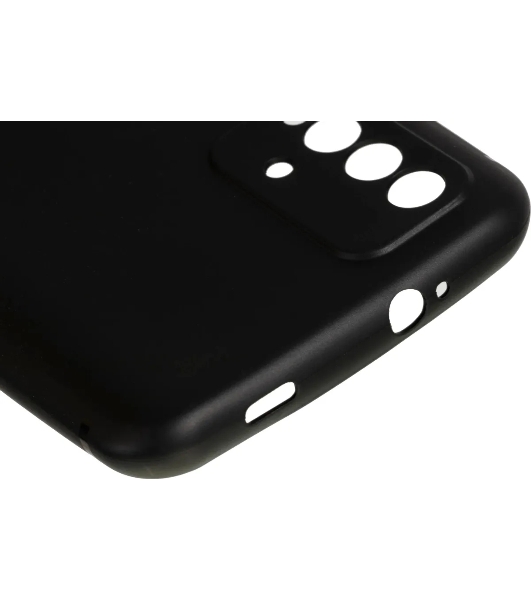 Чехол (клип-кейс) BORASCO Silicone Case, для Xiaomi Redmi 9t, черный