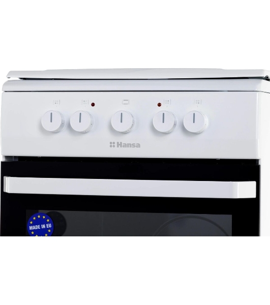 Плита электрическая Hansa FCEW53000 белый, конфорок 4 шт, духовка 68 л, 50 см x 85 см x 60 см