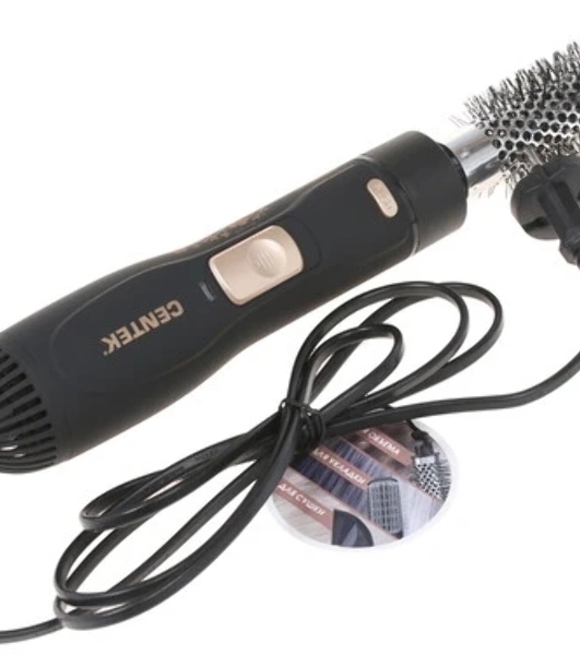 Фен-щётка Centek CT-2059 черный/золотистый, 1200 Вт, 25 мм