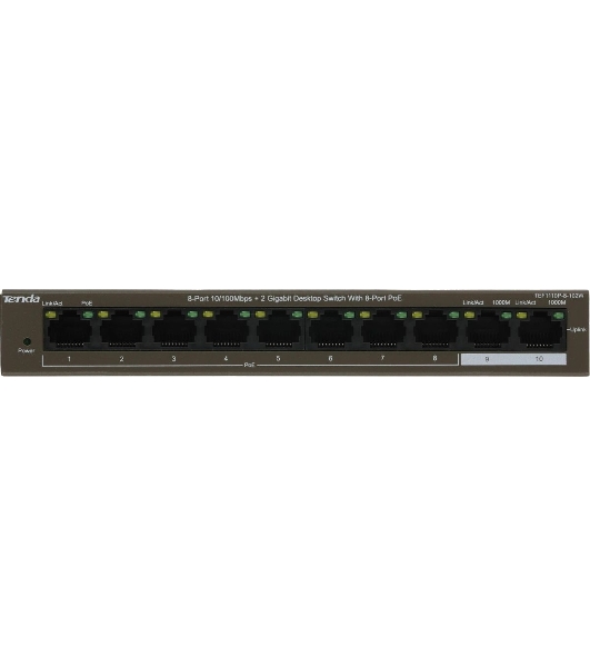 Коммутатор Tenda TEF1110P-8-102W 8PORT 100M 8POE