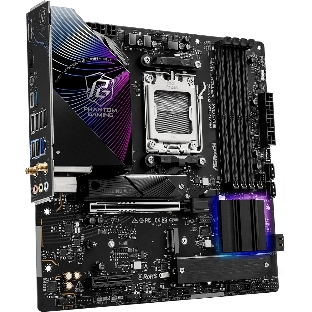 Материнская плата ASRock B850M Riptide WiFi, AM5, AMD B850, 4xDDR5, 4xSATA, 3xM.2, 1xPCIe 5.0 x16, 1xPCIe 4.0 x4, 1xHDMI, 1xDP, 1x2.5Gb LAN, Wi-Fi 7, Bluetooth 5.4, 1xUSB-C 10Gbps, 1xUSB-A 10Gbps, 2xUSB-A 5Gbps, 4xUSB-A 2.0, 3x3.5 мм, 7.1, mATX