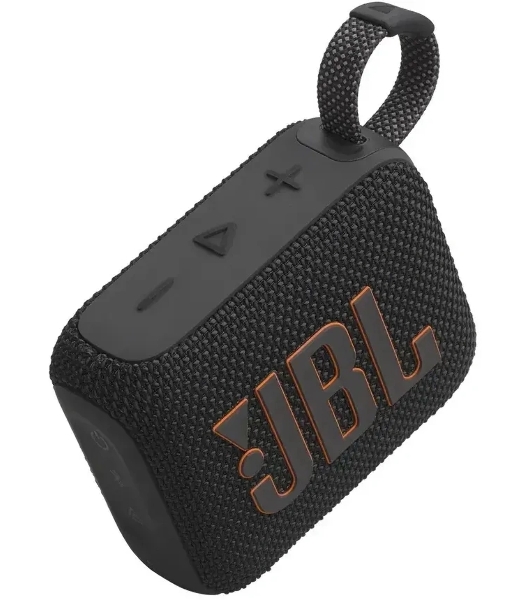 Колонка порт. JBL Go 4 черный/оранжевый 4.2W 1.0 BT