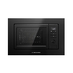 Встраиваемая микроволновая печь Kuppersberg HMW 621 B, объем 20 л, мощность 800 Вт, 5 уровней мощности, гриль, 8 автоматических программ, размораживание, кнопочное управление/утапливаемый поворотный переключатель, черный, фото 1