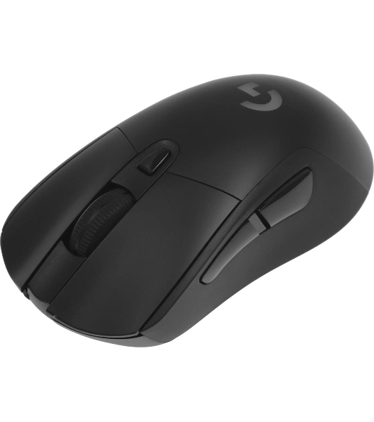Мышь игровая Logitech G703 Lightspeed черная, сенсор 100-25600dpi (Hero25K), беспроводная 2.4GHz + USB 1,8м, 5 программируемых кнопок + колесо прокрутки, RGB-подсветка, под правую руку