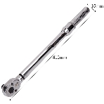 Динамометрический ключ предельный Deli DL-YN-2010020-100Нм, 1/2';, головка Cr-Mo, 72 зуба, точность +/- 3%, противоскользящая рукоятка, кейс, фото2
