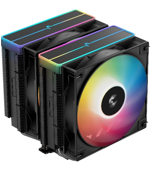 Кулер для процессора DEEPCOOL AG620 BK ARGB V2 черный 120мм алюминий+медь 1850rpm 29.4db 4-pin 260W 157мм