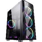 Компьютерный корпус Aerocool/Formula F-3401 (V1) черный без БП ATX 3x120мм 2xUSB 2.0 1xUSB 3.0 audio bott PSU, фото 1