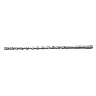 Бур по бетону Denzel двойная спираль, Cobalt W-tip, 10x260 мм, SDS PLUS
