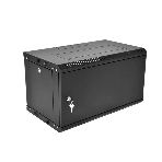 Шкаф телекоммуникационный настенный разборный ЦМО ЭКОНОМ 9U (600 x 520) дверь металл, черный (ШРН-Э-9.500.1-9005), фото 1
